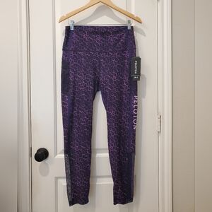 Peloton Purple Leopard Print Leggings